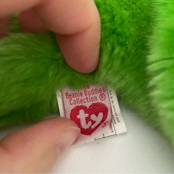 Smoochie the Frog Ty Plush Beanie Buddy - Picture 3 of 7